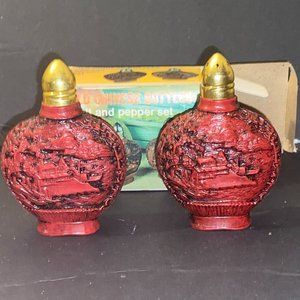 Vintage Brand New Chadwick Miller 1960's  Chinese Bottle Salt And Pepper Shaker
